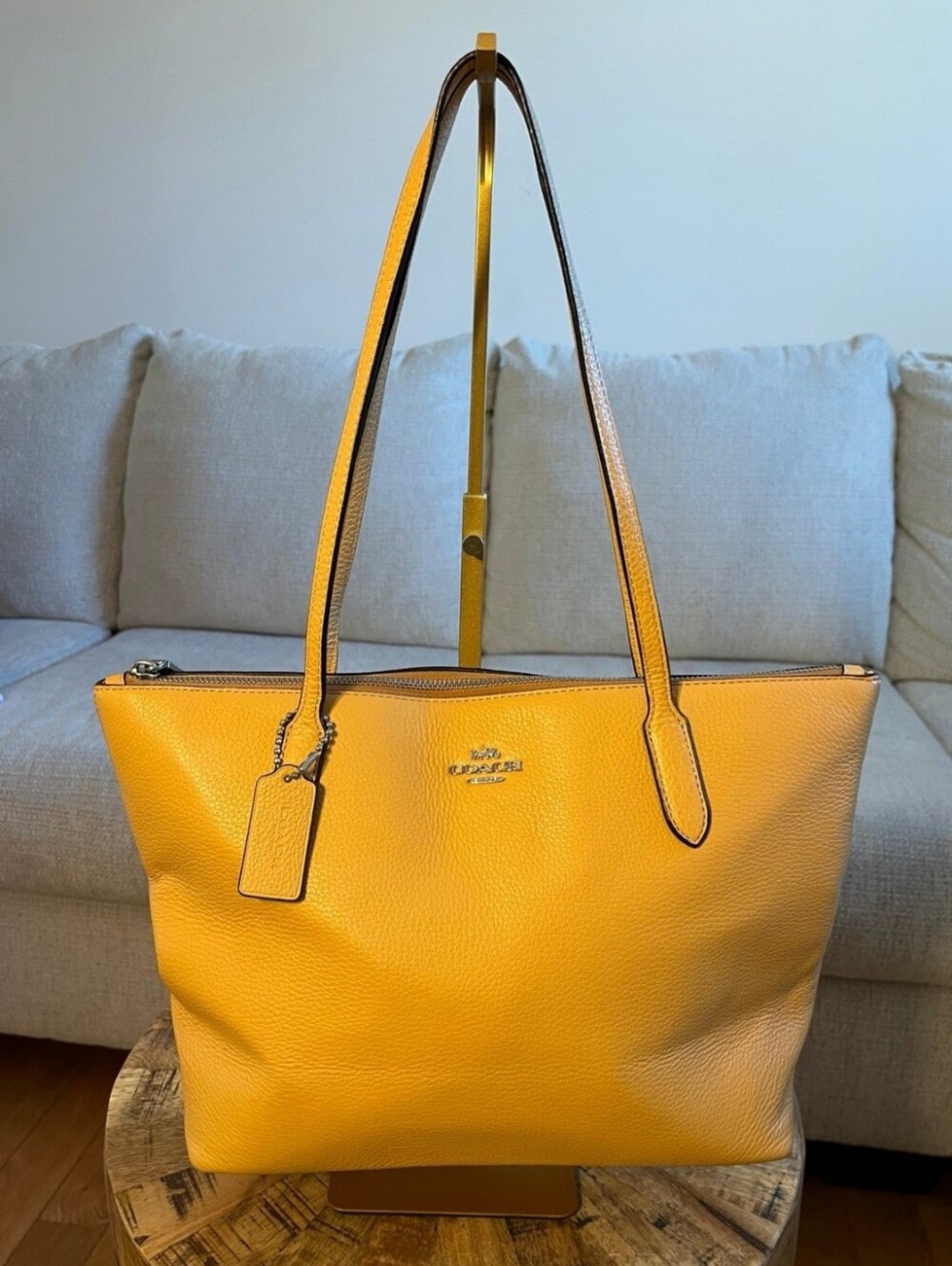 COACH Pebbled Leather City Tote